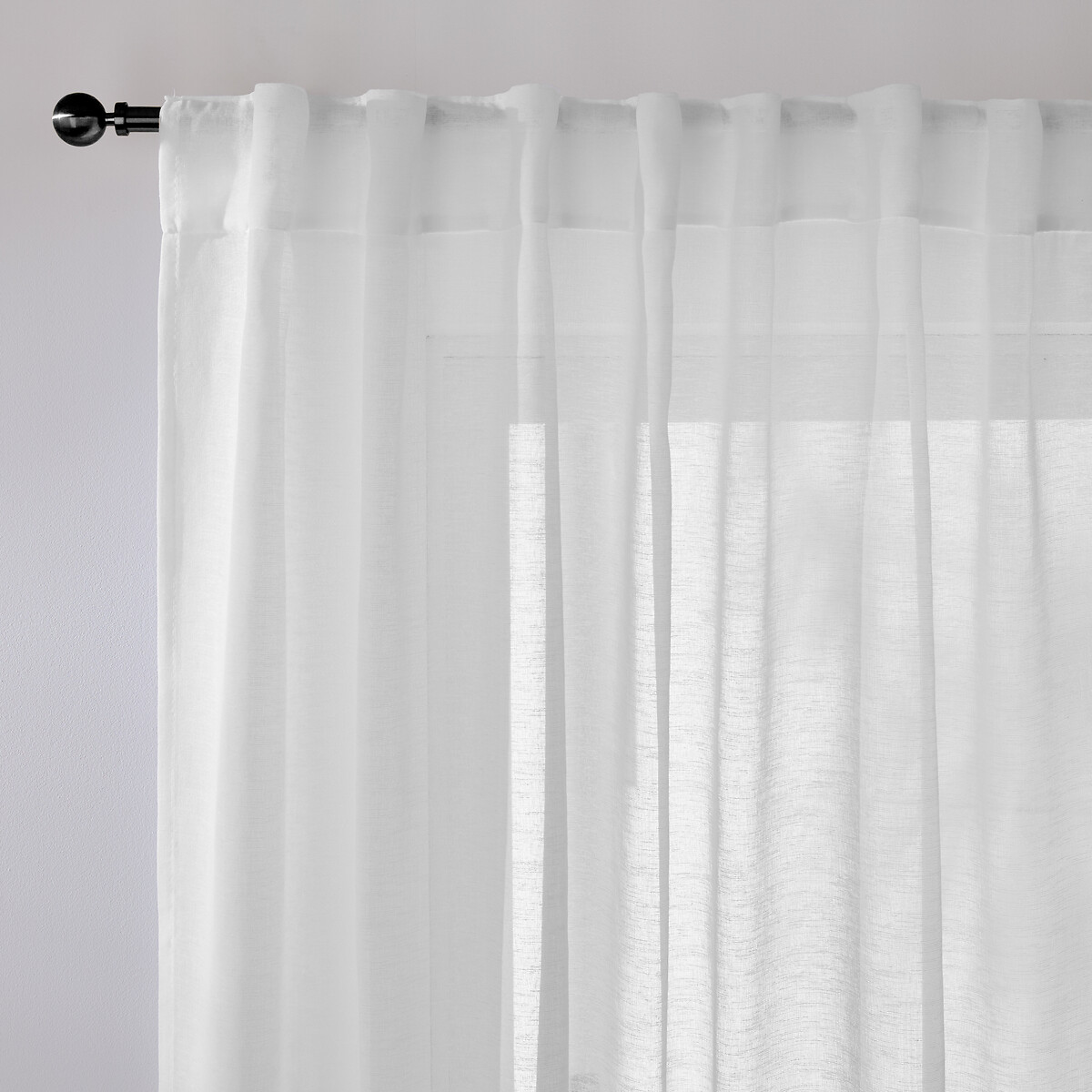 LA REDOUTE INTERIEURS<br>Conjunto de 2 cortinas transparentes com alças de fixação ocultas, Majo