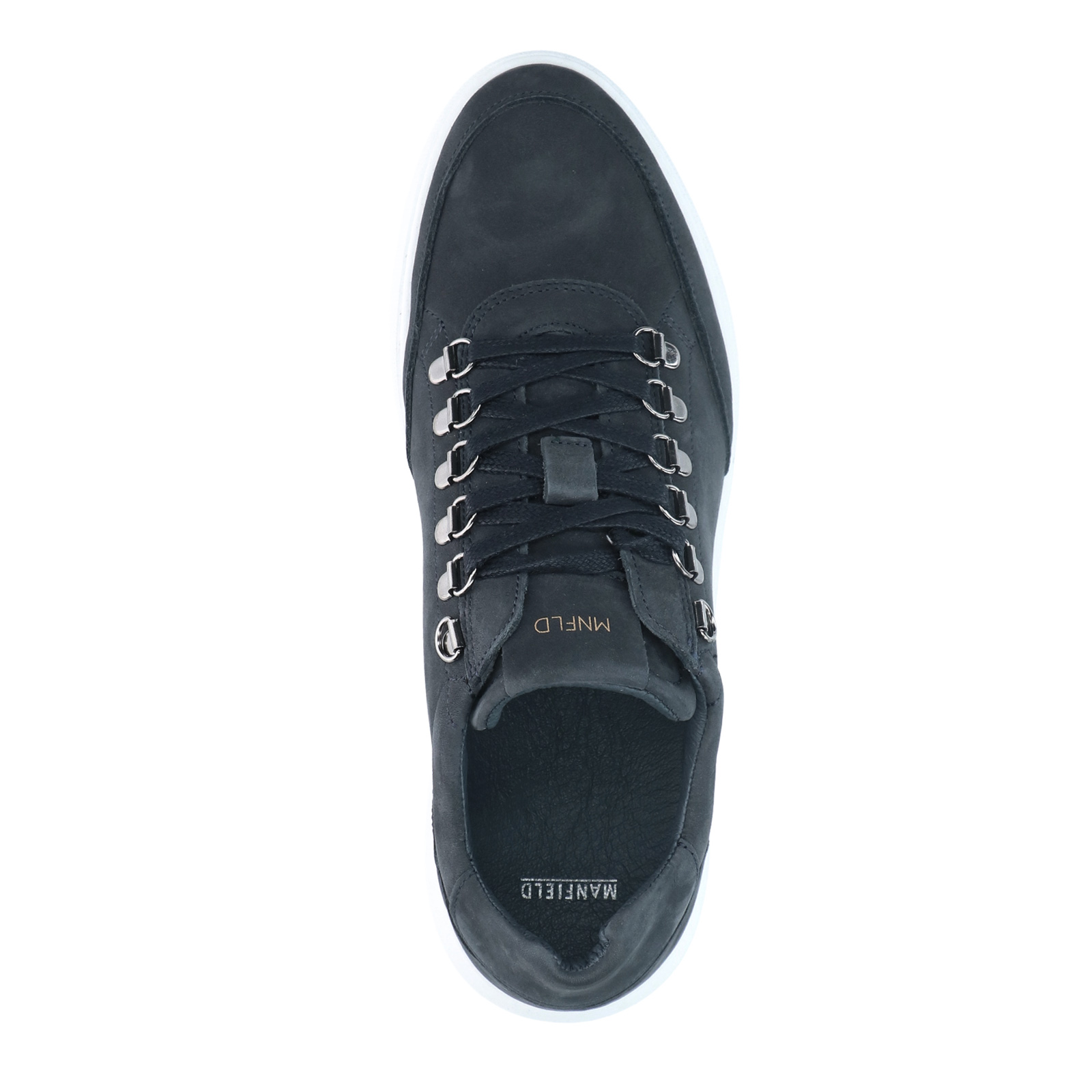 Donkerblauwe nubuck sneakers