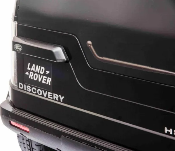 Land Rover Discovery elektrisk børnebil sort   fjernbetjening   EVA-hjul   langsom start   MP3-radio