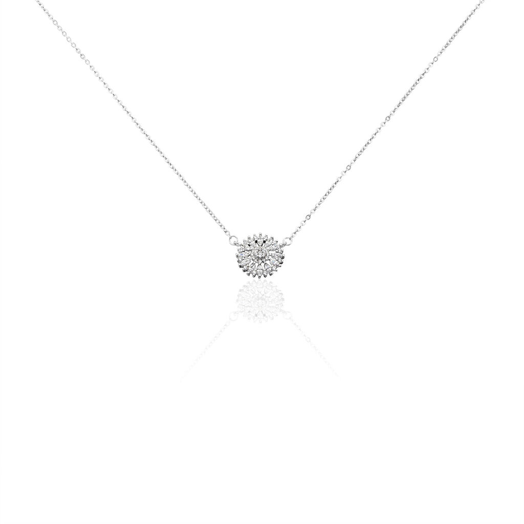 Collier Hyelana Argent Blanc Oxyde De Zirconium