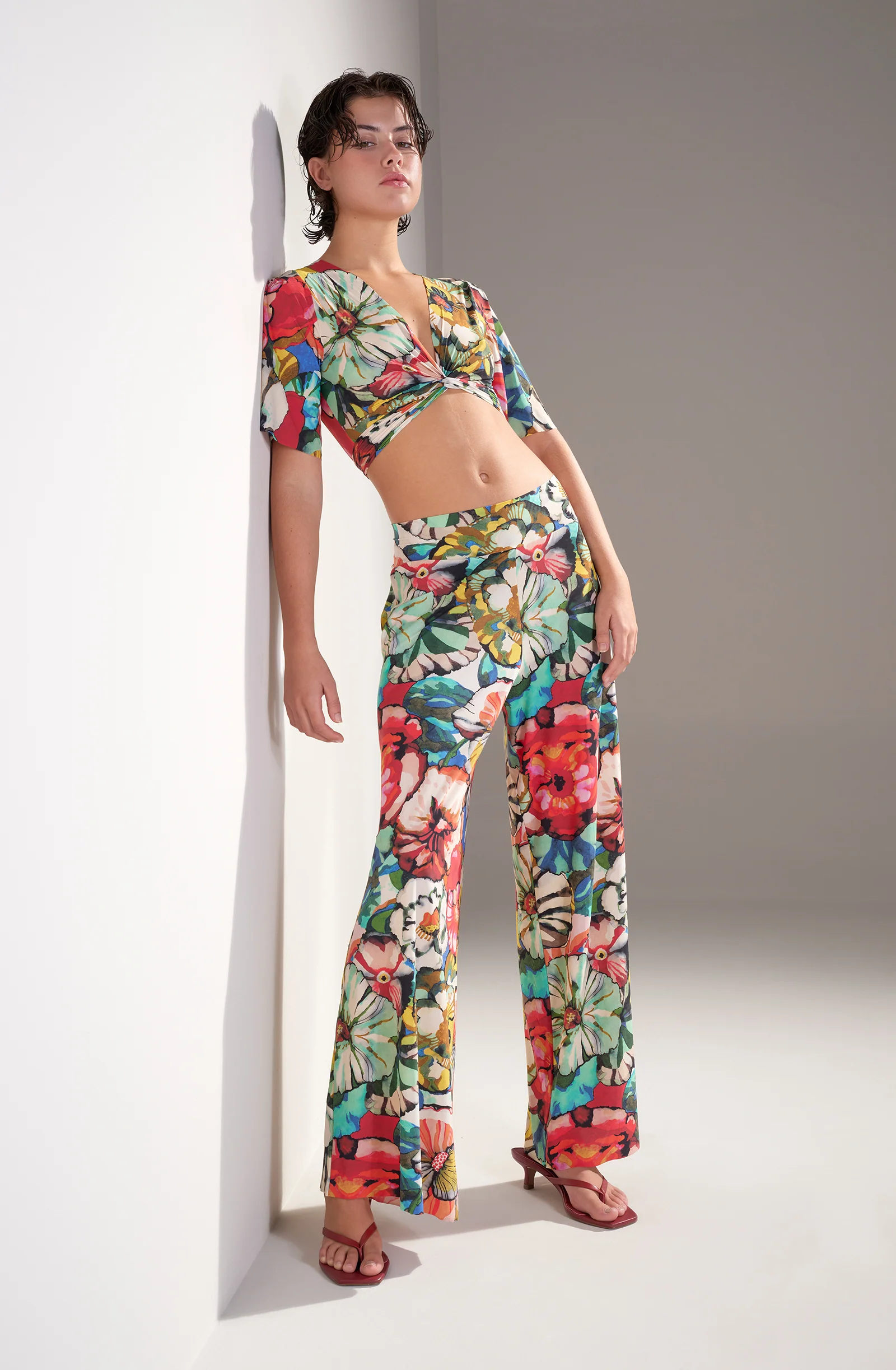 pitta Pantalon voile ample imprimé FLOWER Flower