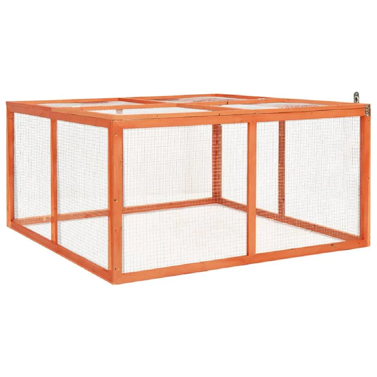 Helloshop26 Clapier 124 x 120 x 60 cm Bois