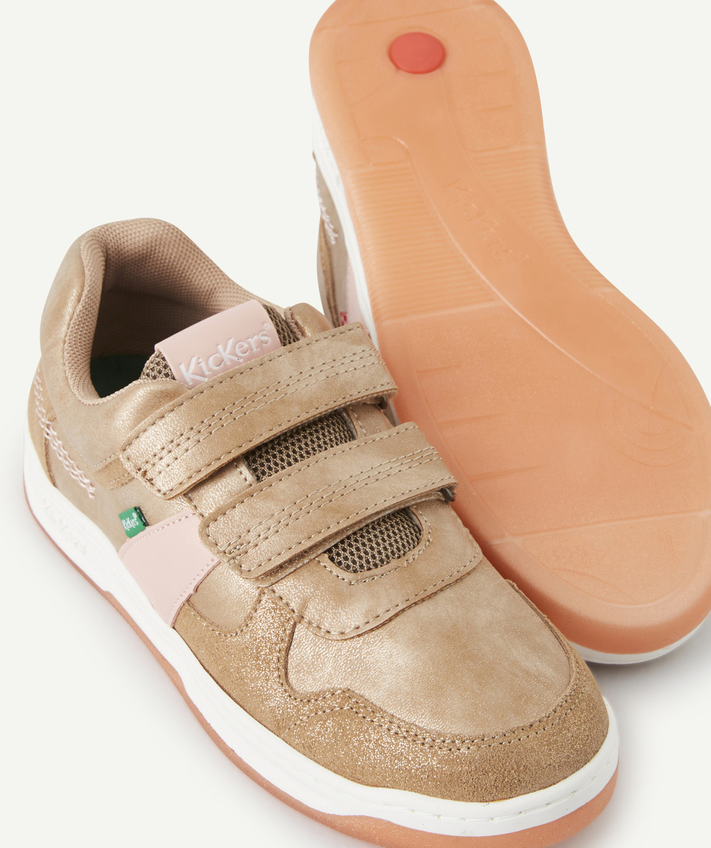 KICKERSBASKETS KALIDO FILLE BEIGE ROSE BRILLANT