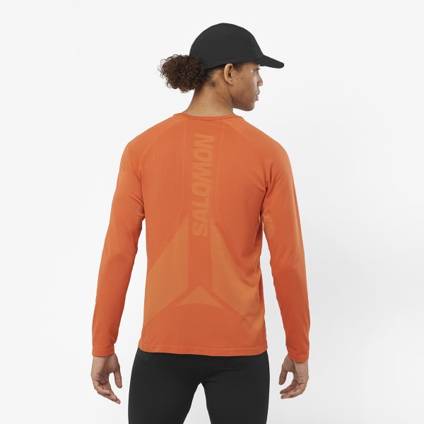 T-shirt running SALOMON SENSE AERO LS TEE M BURNT OCHRE