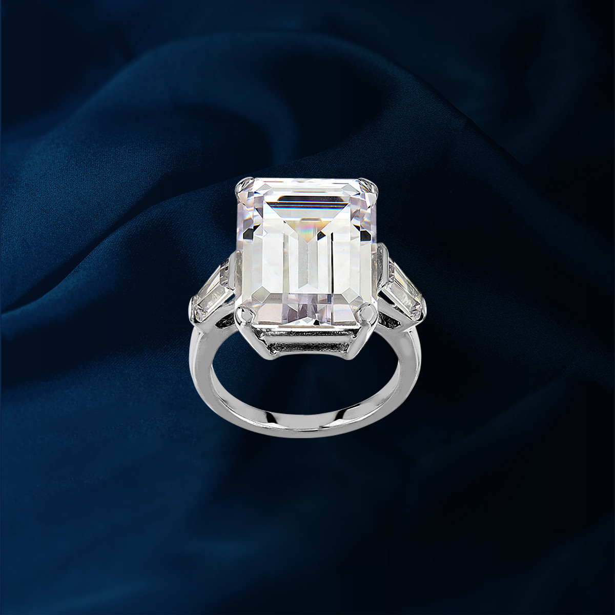 Bague argent 925 zirconias