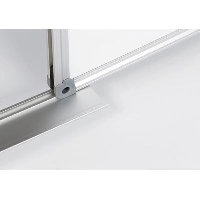 DAHLE - Tableau blanc laqué 60 x 90 cm - magnétique - cadre alu renforcé