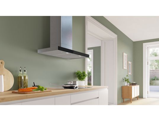 BOSCH - Hotte decorative murale DWB97DN30, Série 6, Eco Silence Drive