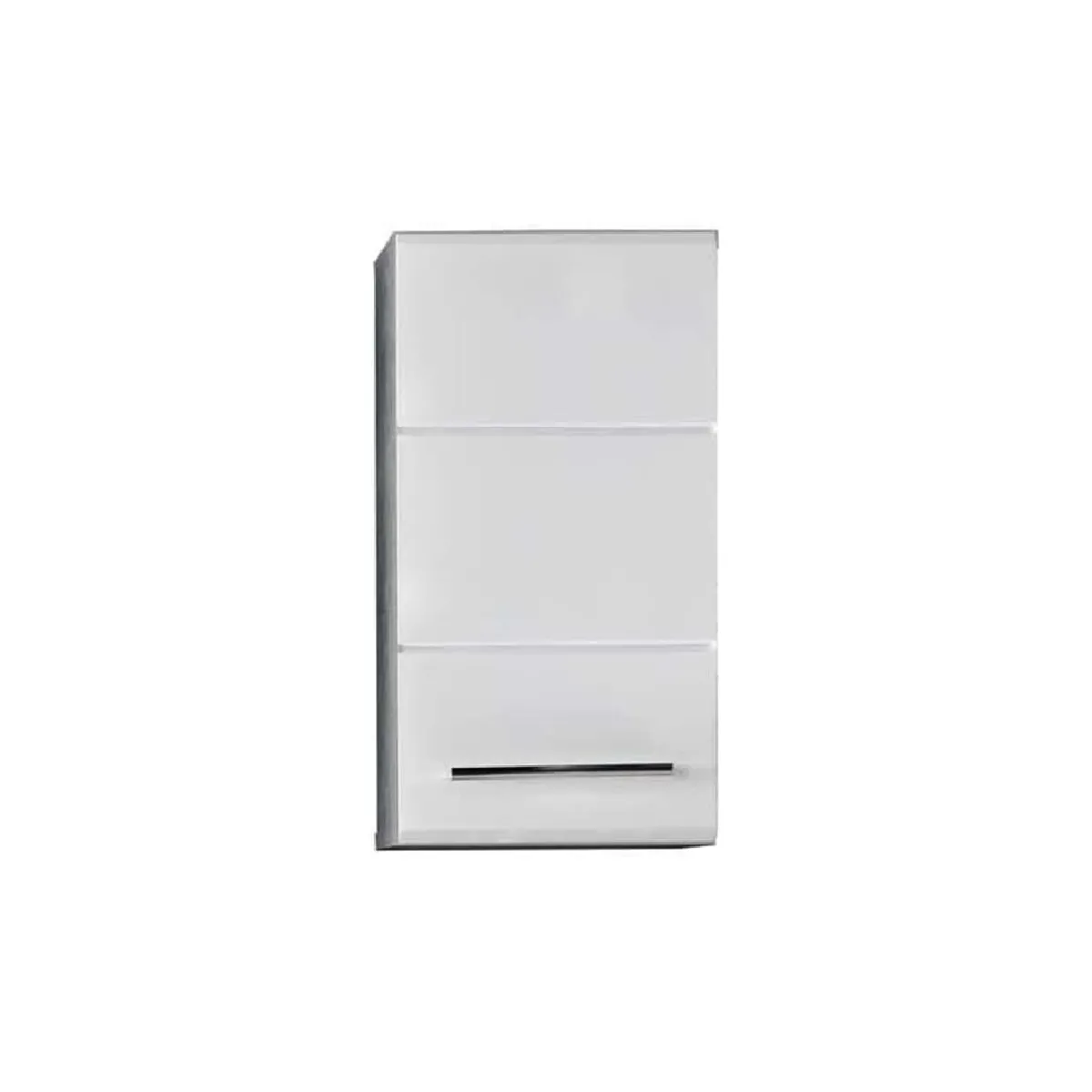 Trendteam Nano - Armoire murale blanc et gris ciment