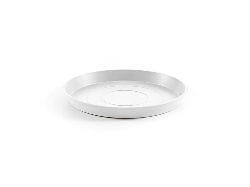 Ecopots Unterteller Rund 30, Weiss Pflanzentopf Untersetzer
