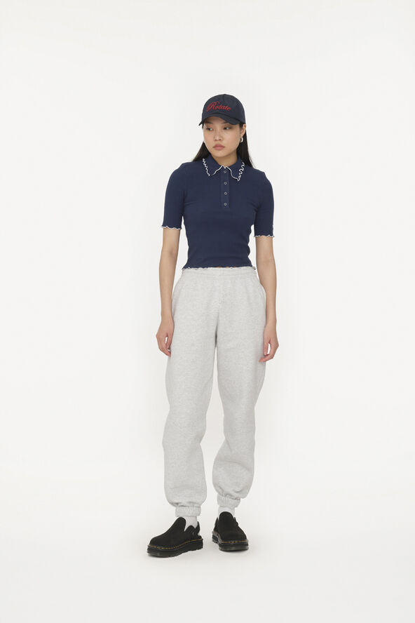 ROTATE Birger Christensen Heavy Sweatpants Light grey melange