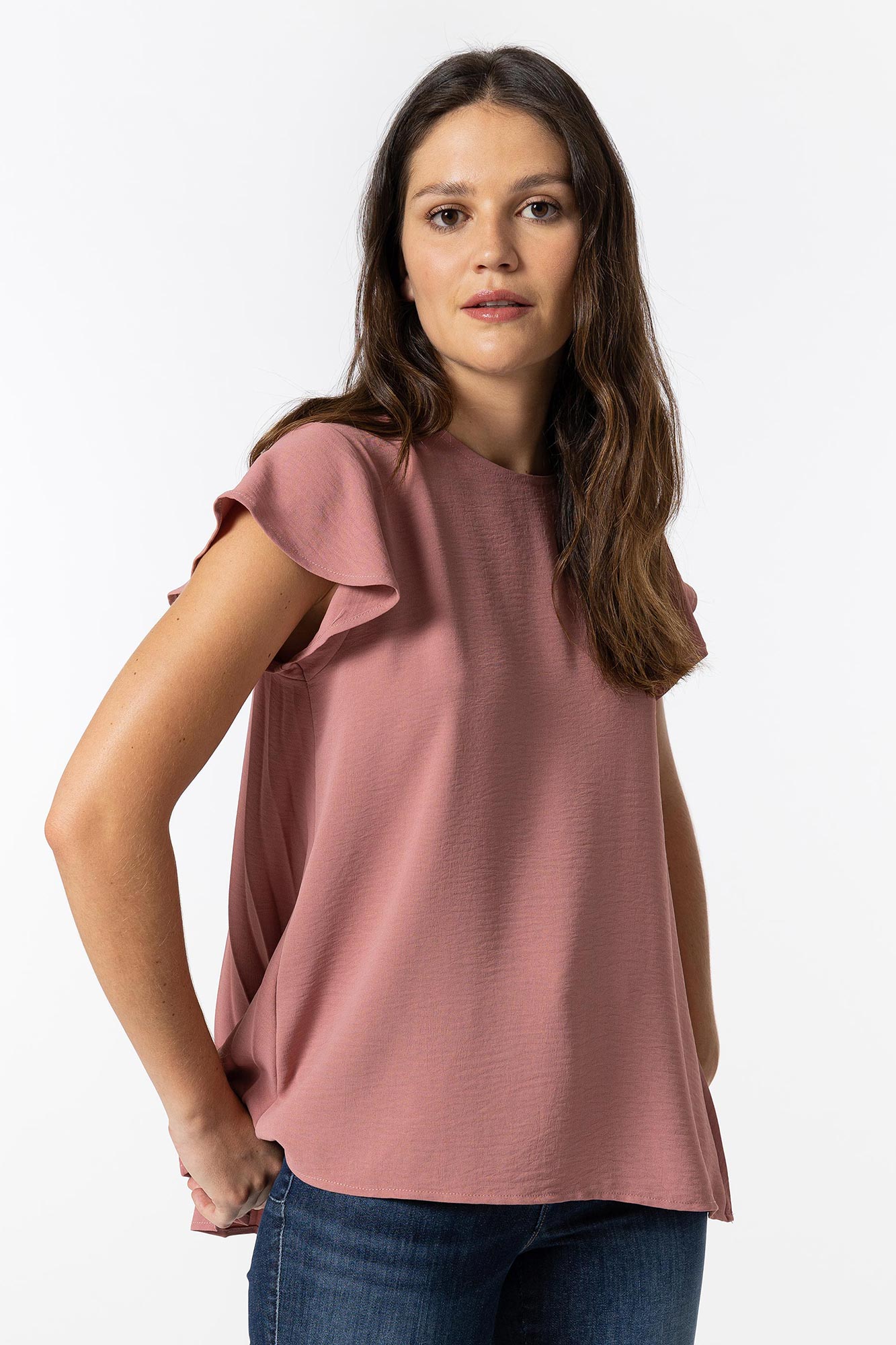 Blusa com pregas nas costas