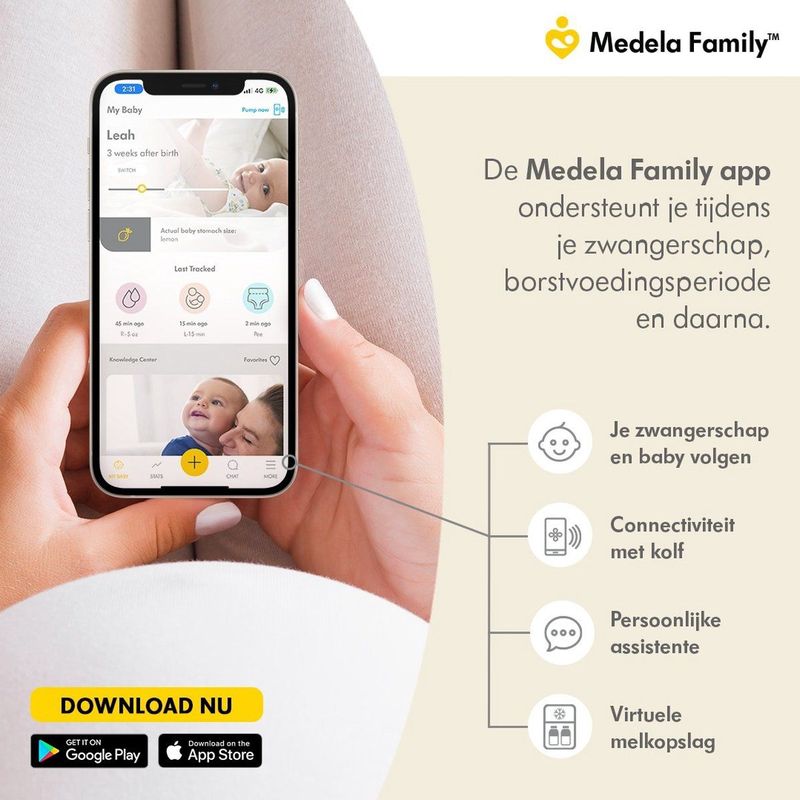 Medela 3 in 1 Voedingsbh en kolf bh voor zwangerschap borstvoeding en kolven Zacht en met stretch Chai