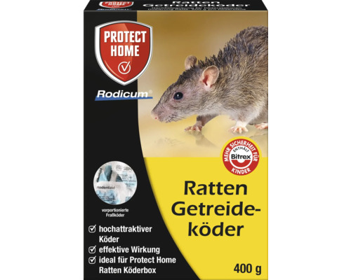 Rattenlokdoos graanlokdoos Protect Home Rodicum 400 g voor gebruik in lokdozen