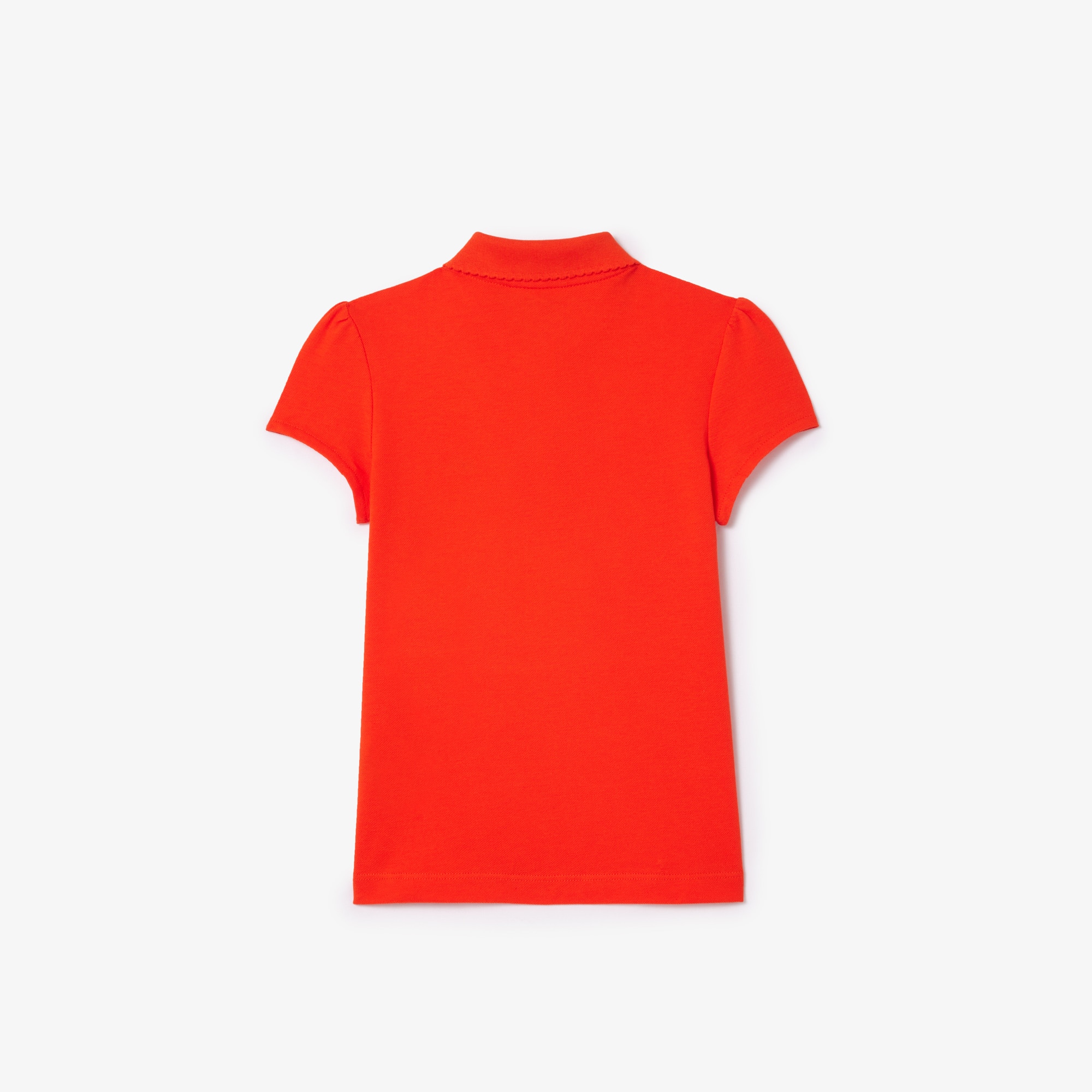 LACOSTE Mädchen-Poloshirt aus Mini-Piqué mit verspieltem Kragen Poloshirts - Orange - Lacoste - Mädchen