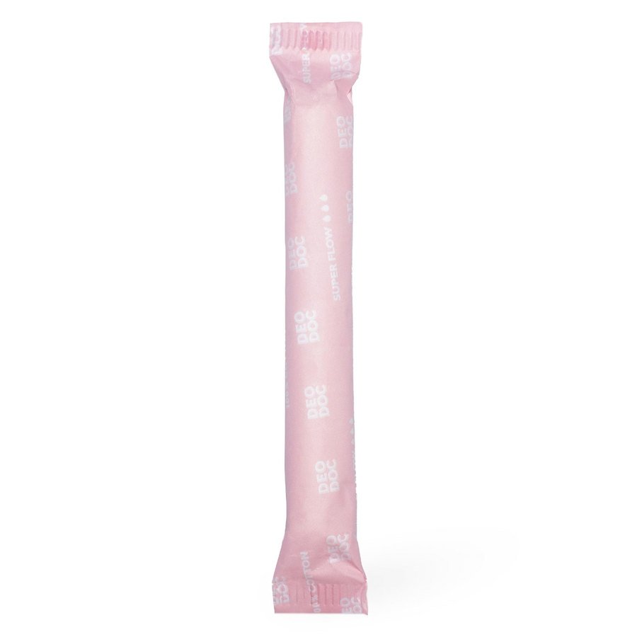 DeoDoc Organic Cotton Tampons with Applicator Super 14pcs