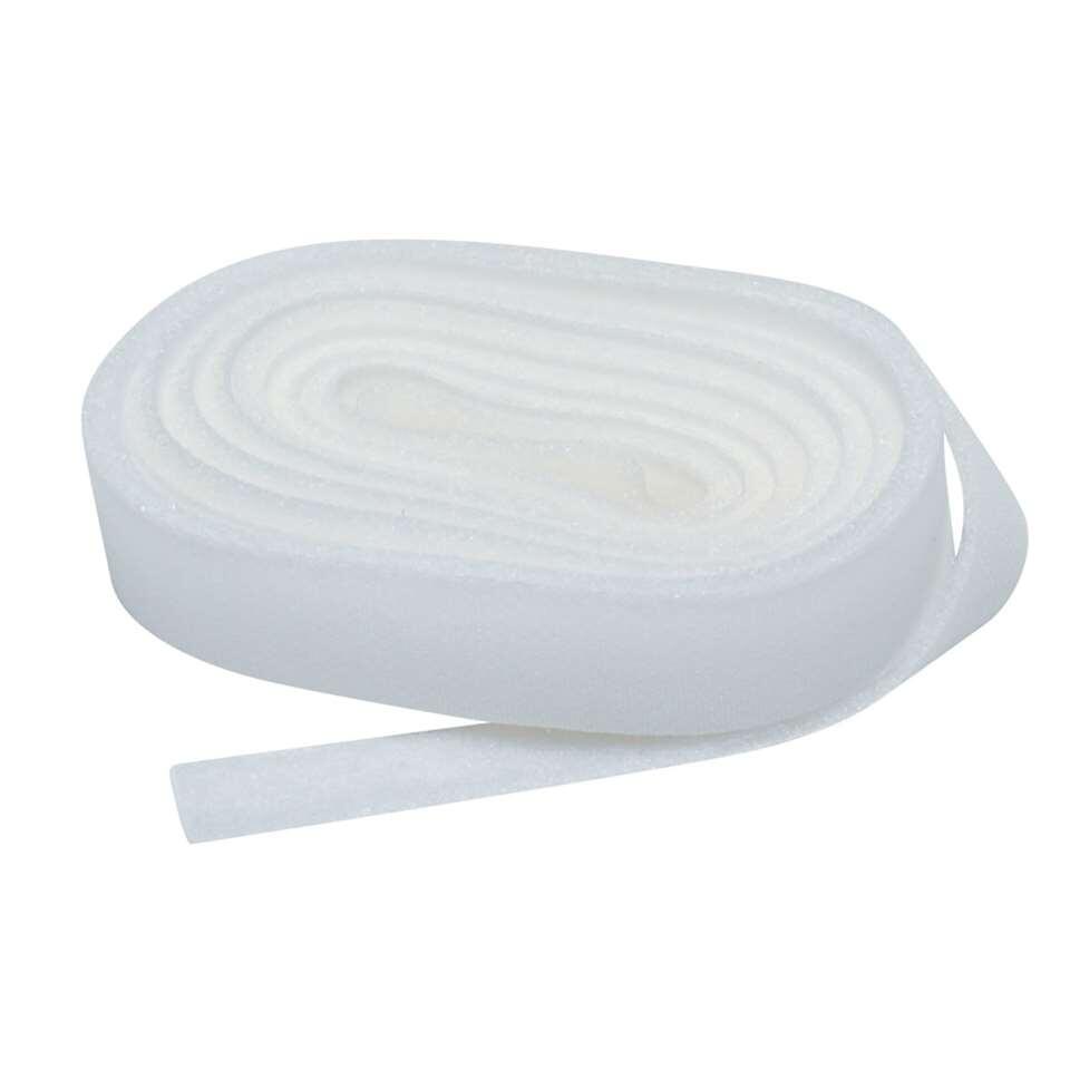 Klittenband velours 20 mm 280 cm - wit