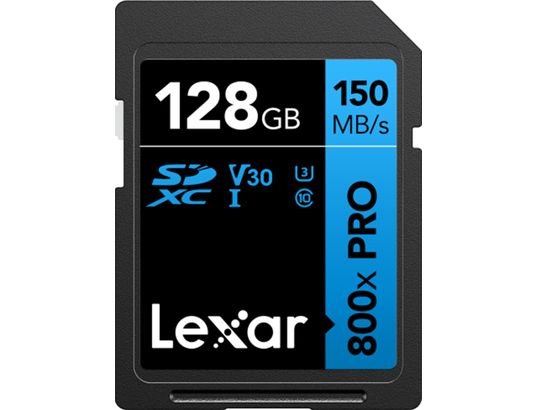 LEXAR - Carte mémoire 128 Go High-Performance 800x Pro SDXC 128GB