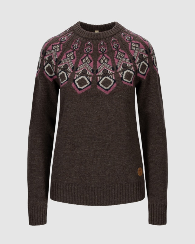 Tufte Robin Pattern Sweater, Dame<br>Superpopulær ullgenser!