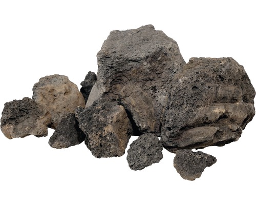 Aquadeco Premium Lava aquarium decoratieset voor 100 cm aquarium, zwart
