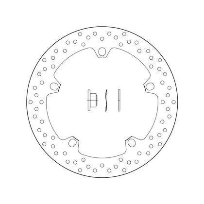 Disque de frein Rond Brembo flottant