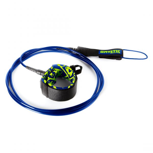 Mystic Surfboard Leash - Straight - 8ft Blue