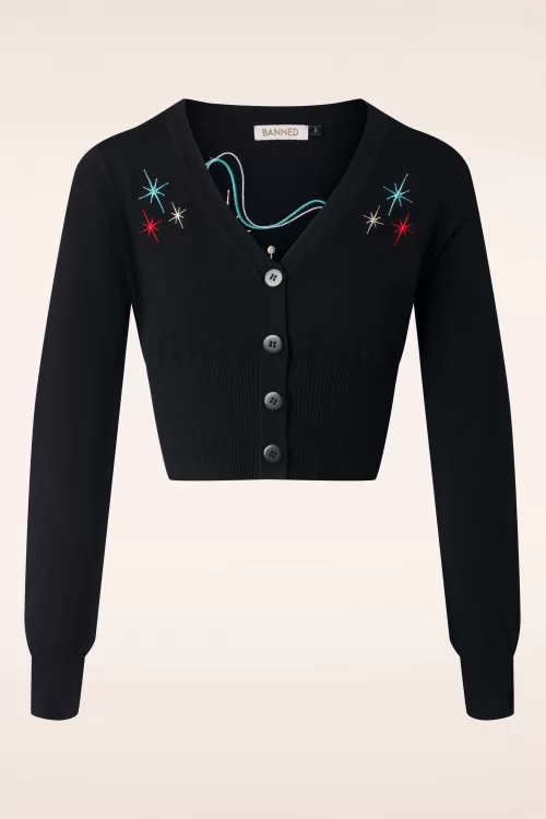 Banned Retro Let's Go Bowling vest in zwart