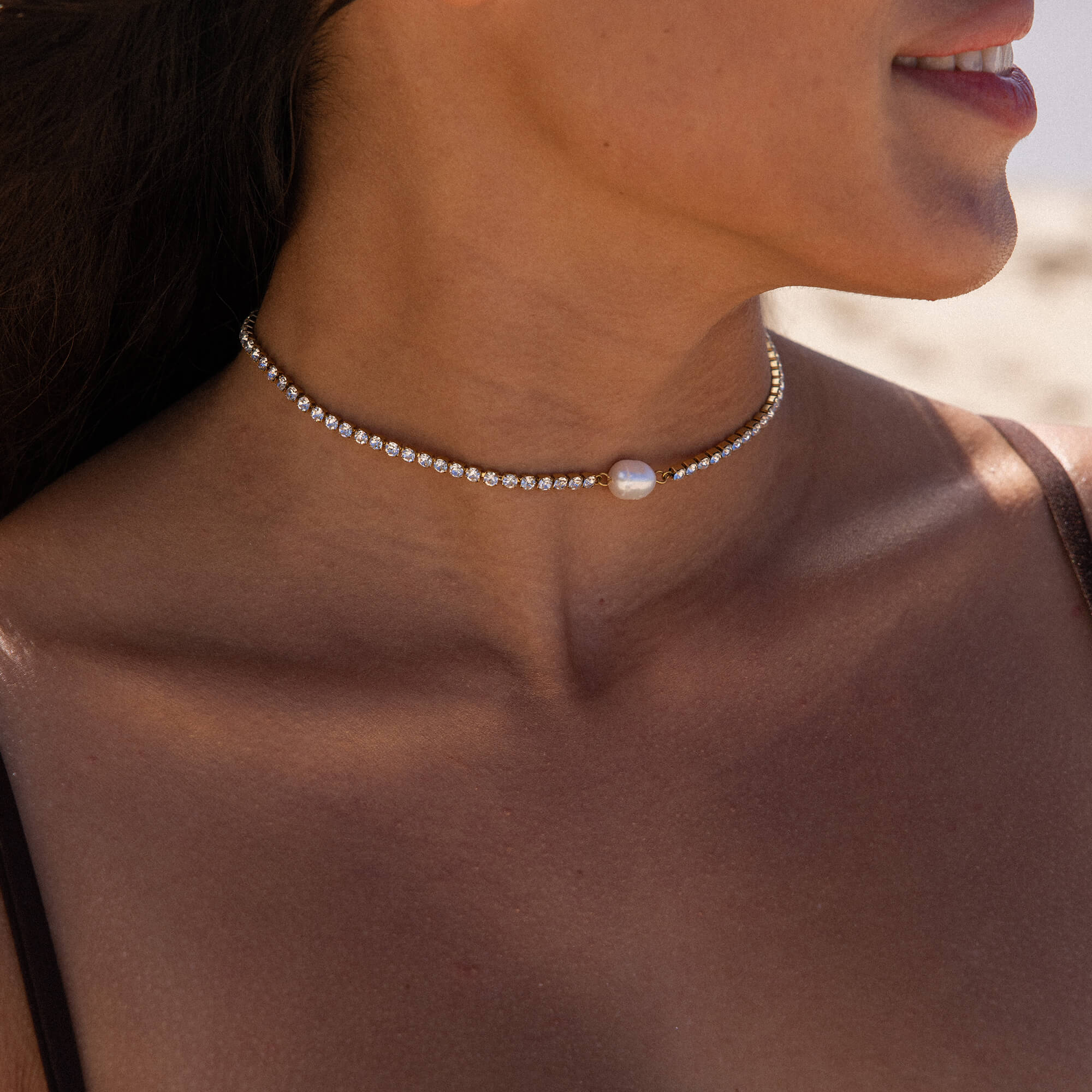 Shimmering Pearl Kette