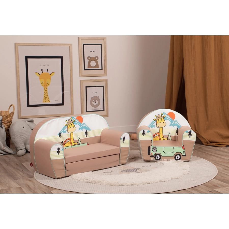 knorr toys® Kindersessel - Giraffe on tour“