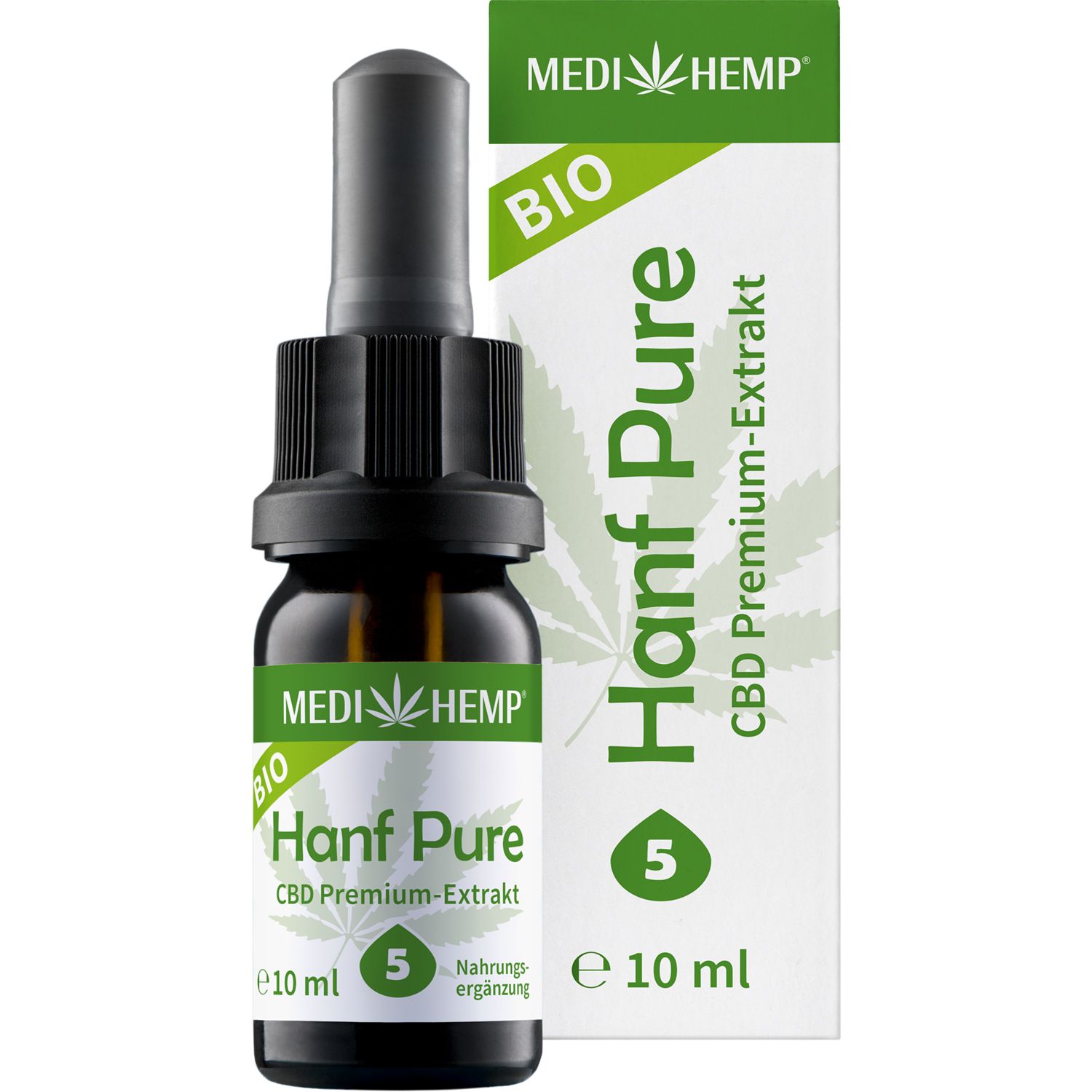 MEDIHEMP Bio Hanf Pure 5 % - 500mg CBD