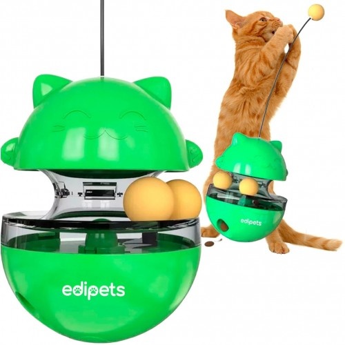 Brinquedo interativo verde para gatos Edipets