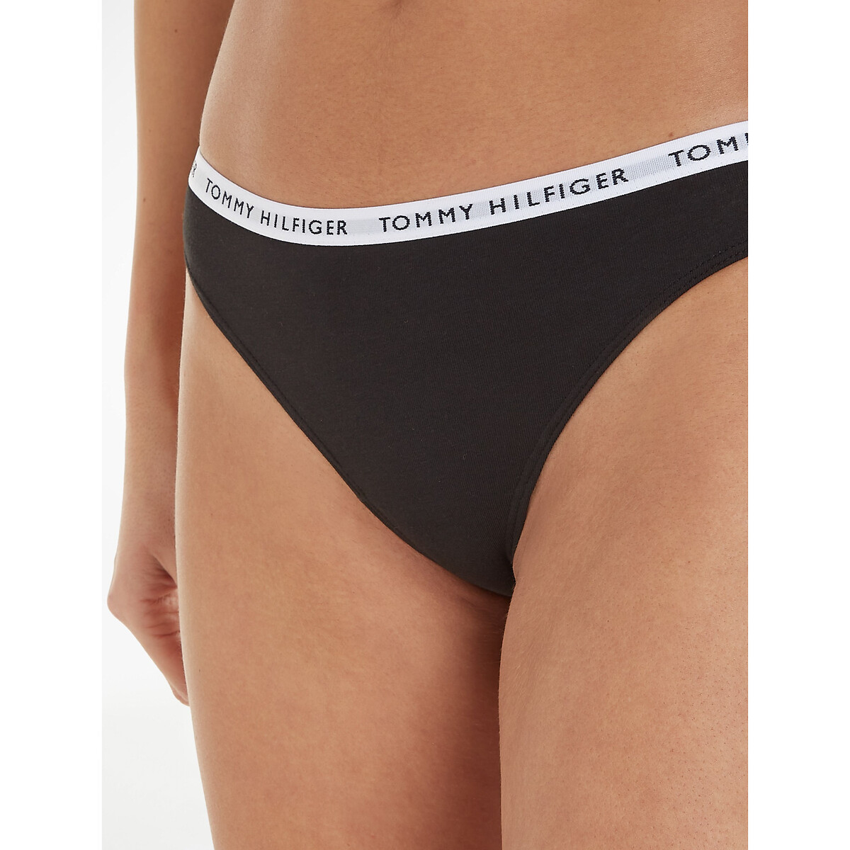TOMMY HILFIGER<br>Conjunto de 3 tangas em algodão elástico