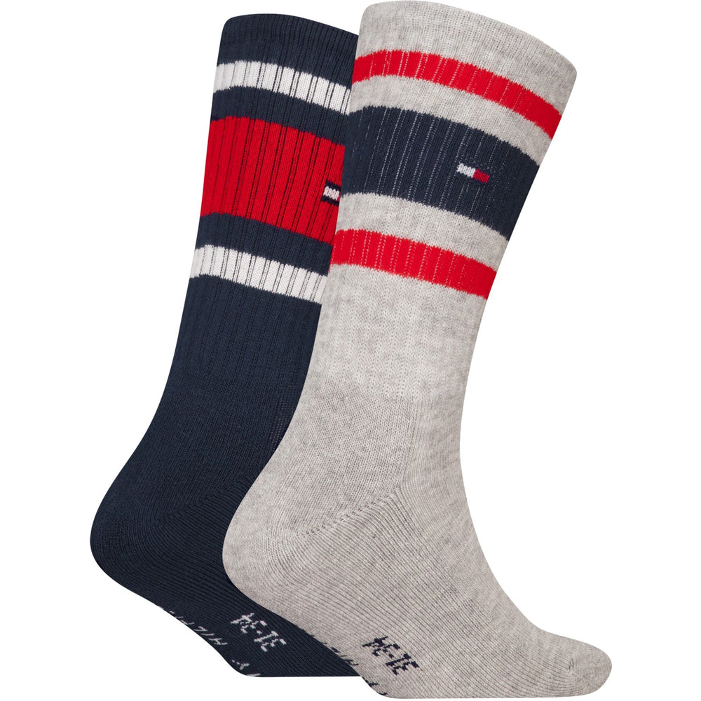 Køb Tommy Hilfiger Grey Melange Th Kids Strømpe 2P Sport Stripe