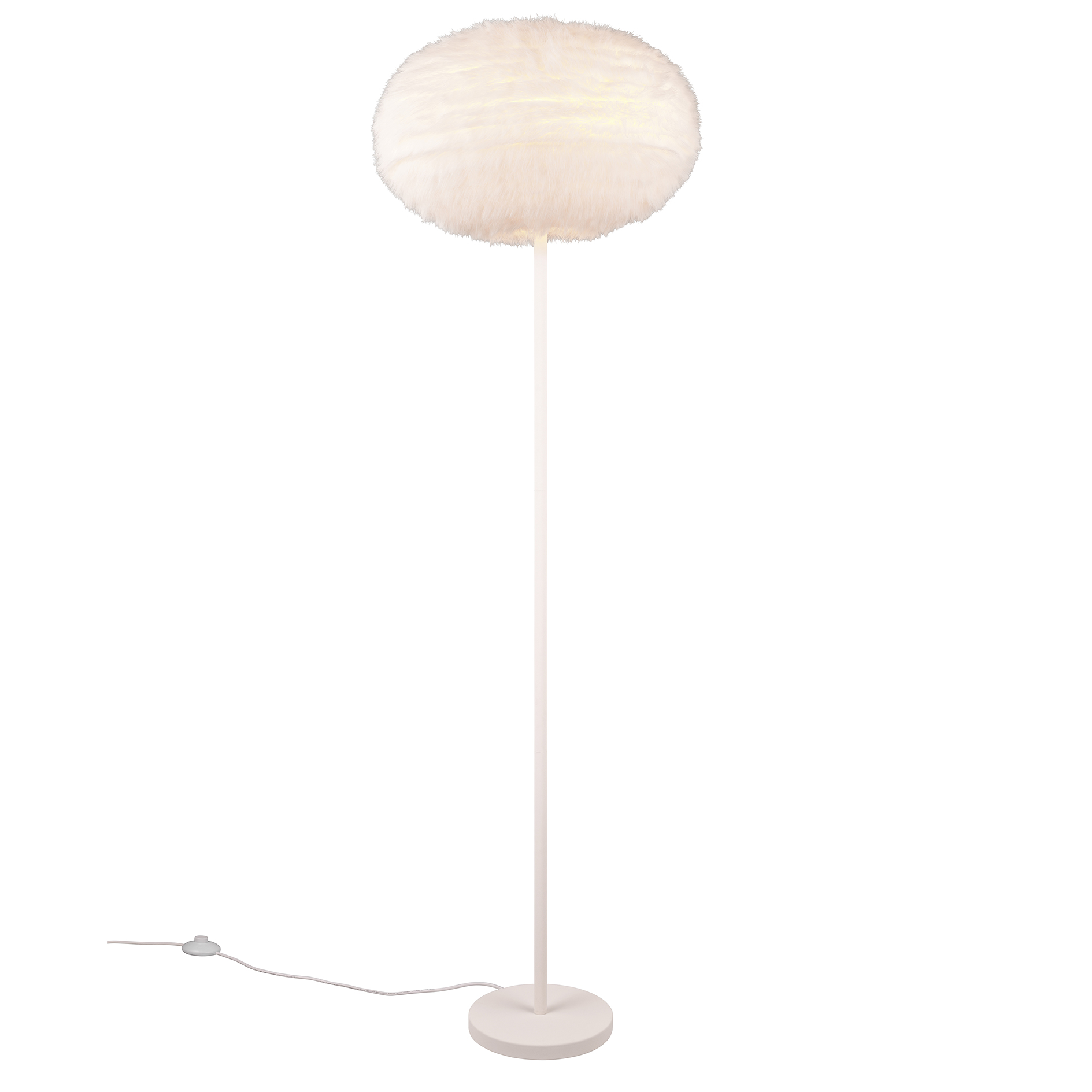 Stehleuchte - Plüsch sand - 154 cm