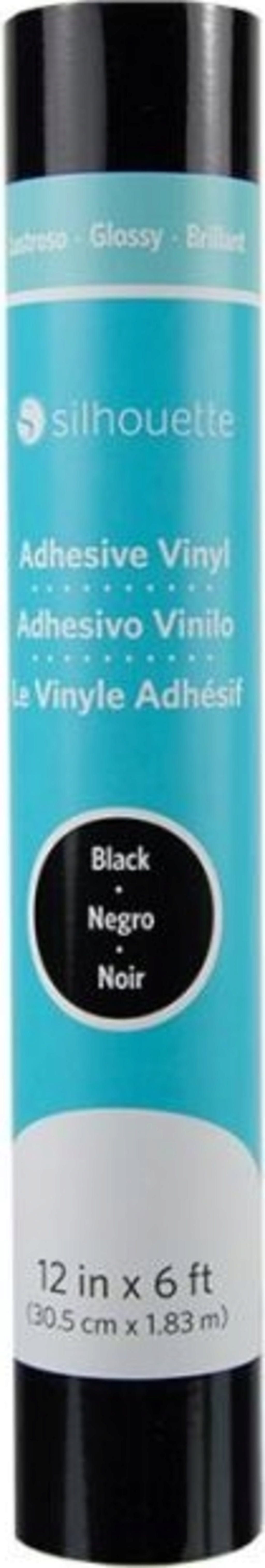 Silhouette  Glossy Permanent Vinyl - 30,5 cm x 1,8 m, Black    Vielseitiger Bastelfreund für kreative Projekte