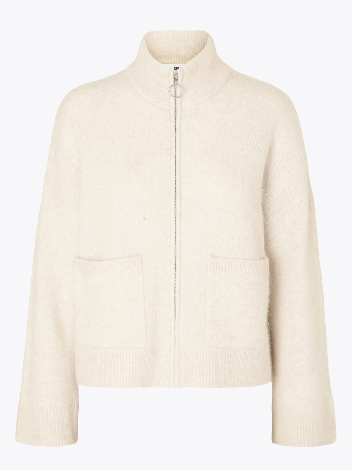 Sia Ras Long Sleeve Knit Zipper Cardigan