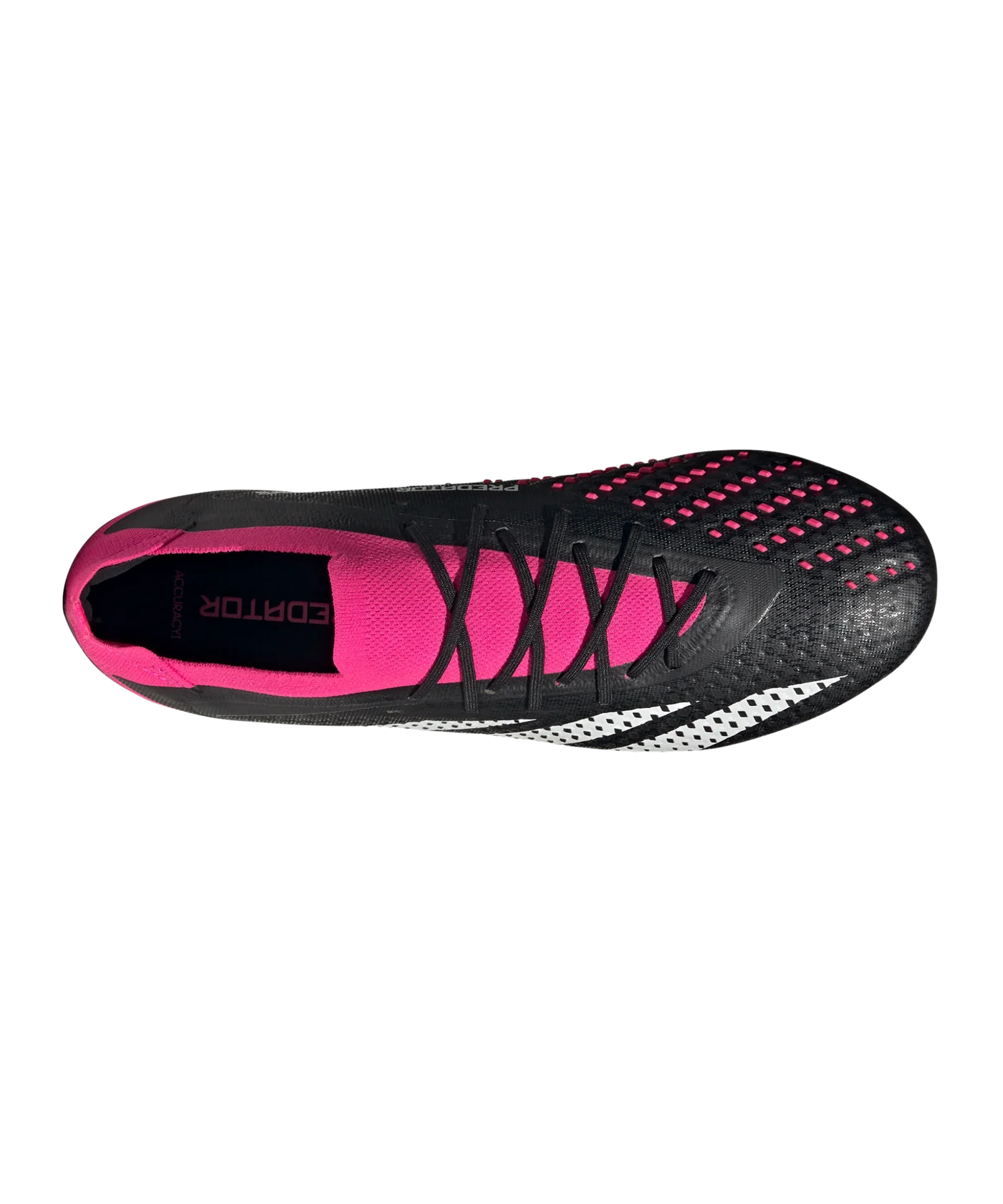 adidas Predator Accuracy.1 L FG Own Your Football Schwarz Weiss Pink