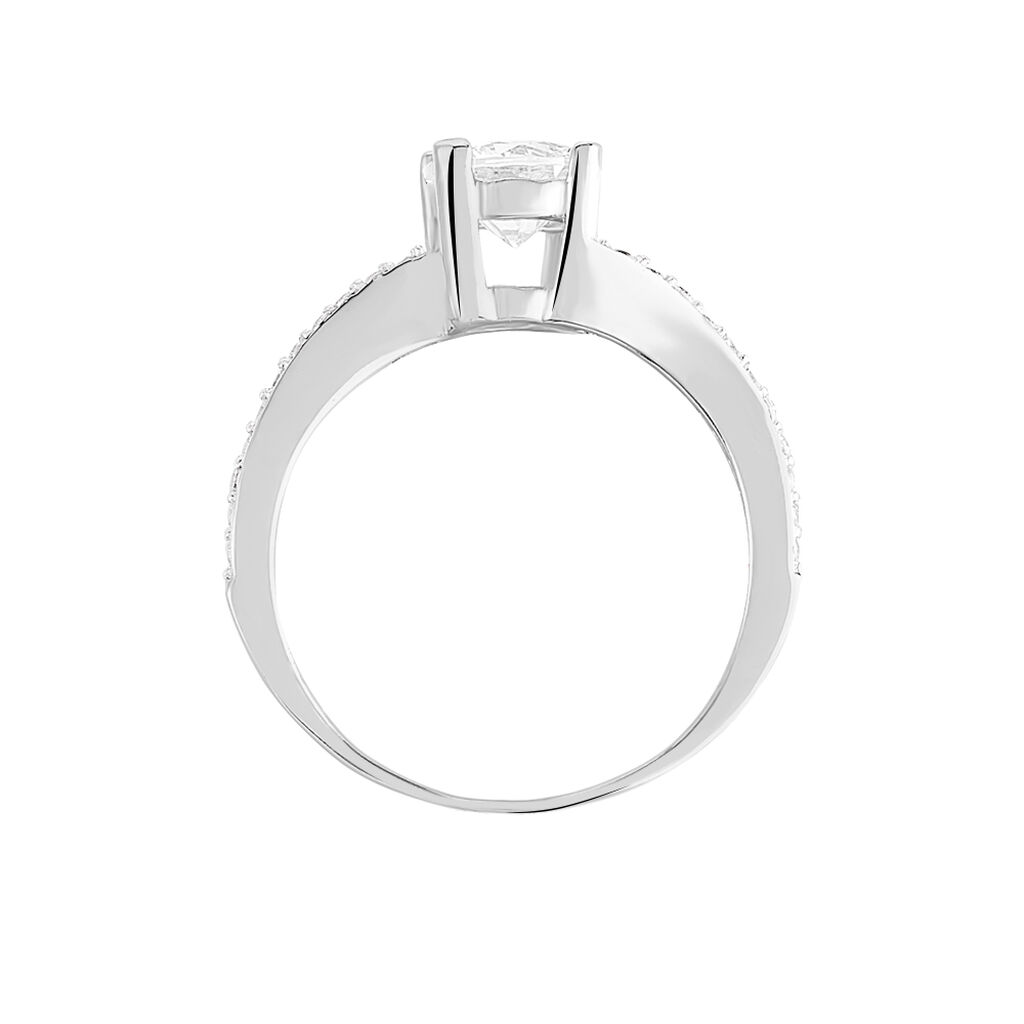 Bague Solitaire Maelane Argent Blanc Oxyde De Zirconium