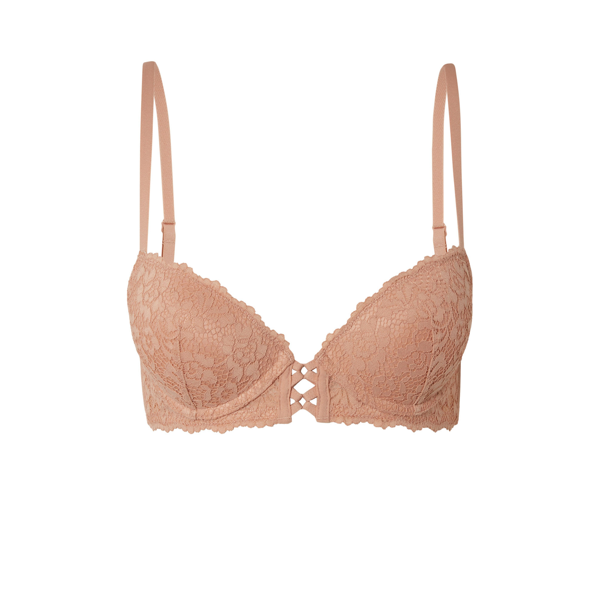 Soutien-gorge push-up en dentelle florale