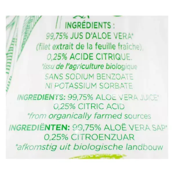 MKL Green Nature Jus Aloe Vera à Boire 1L