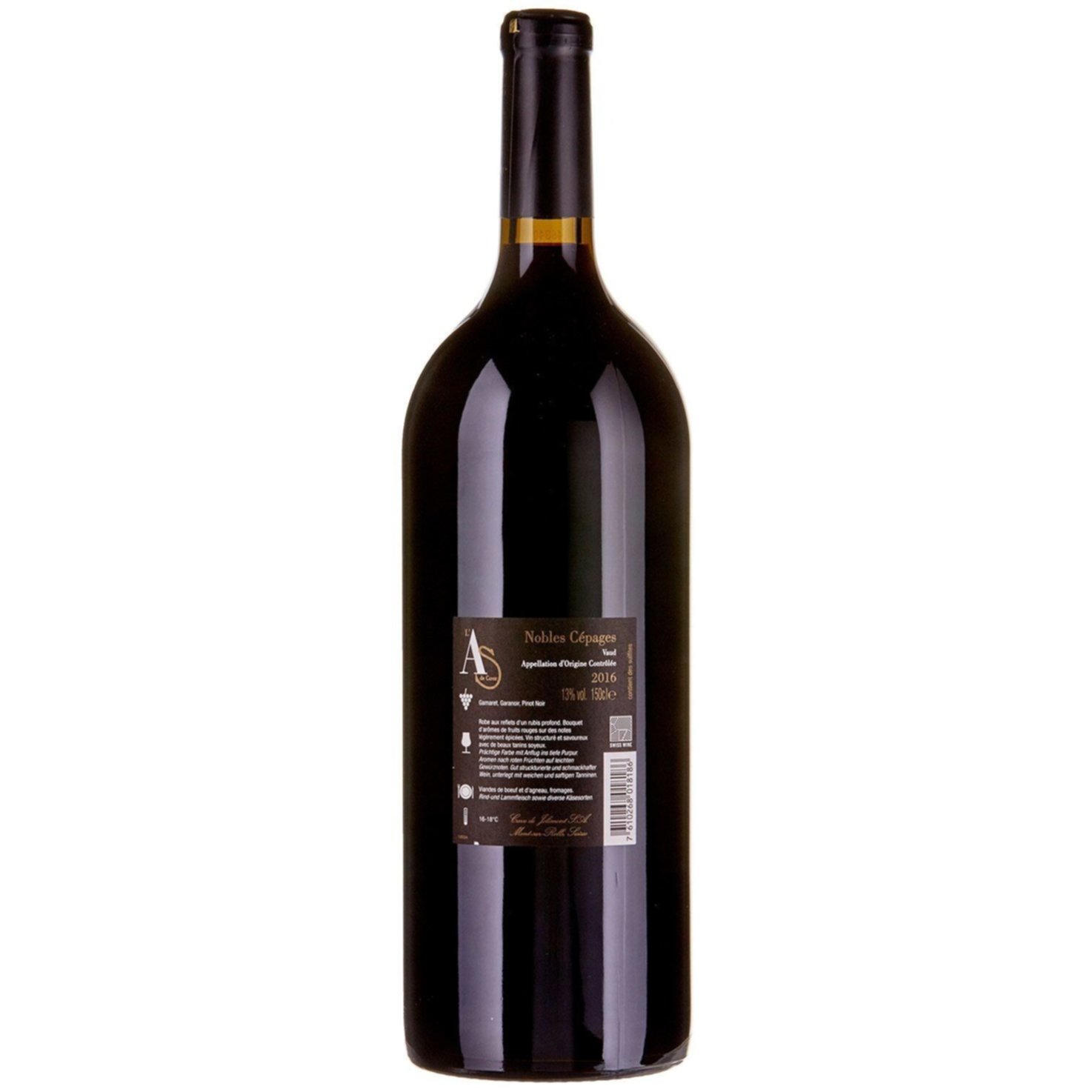 Magnum Vaud AOC L'As de Coeur Assemblage Rouge -150cl