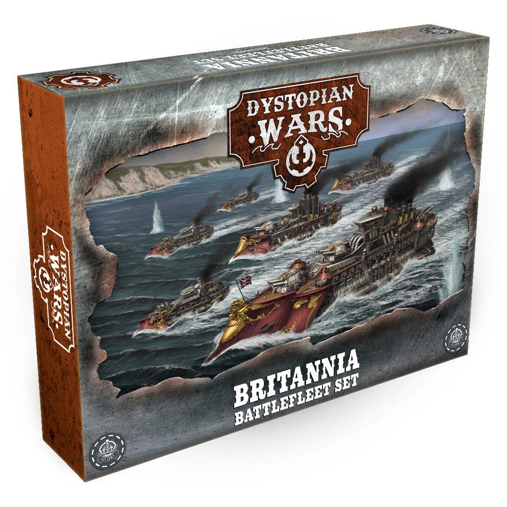 Dystopian Wars: Britannia Battlefleet Set