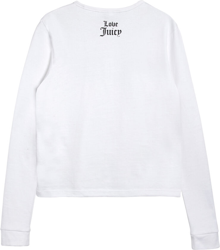 Juicy Couture GO COUTURE LS TSHIRT White