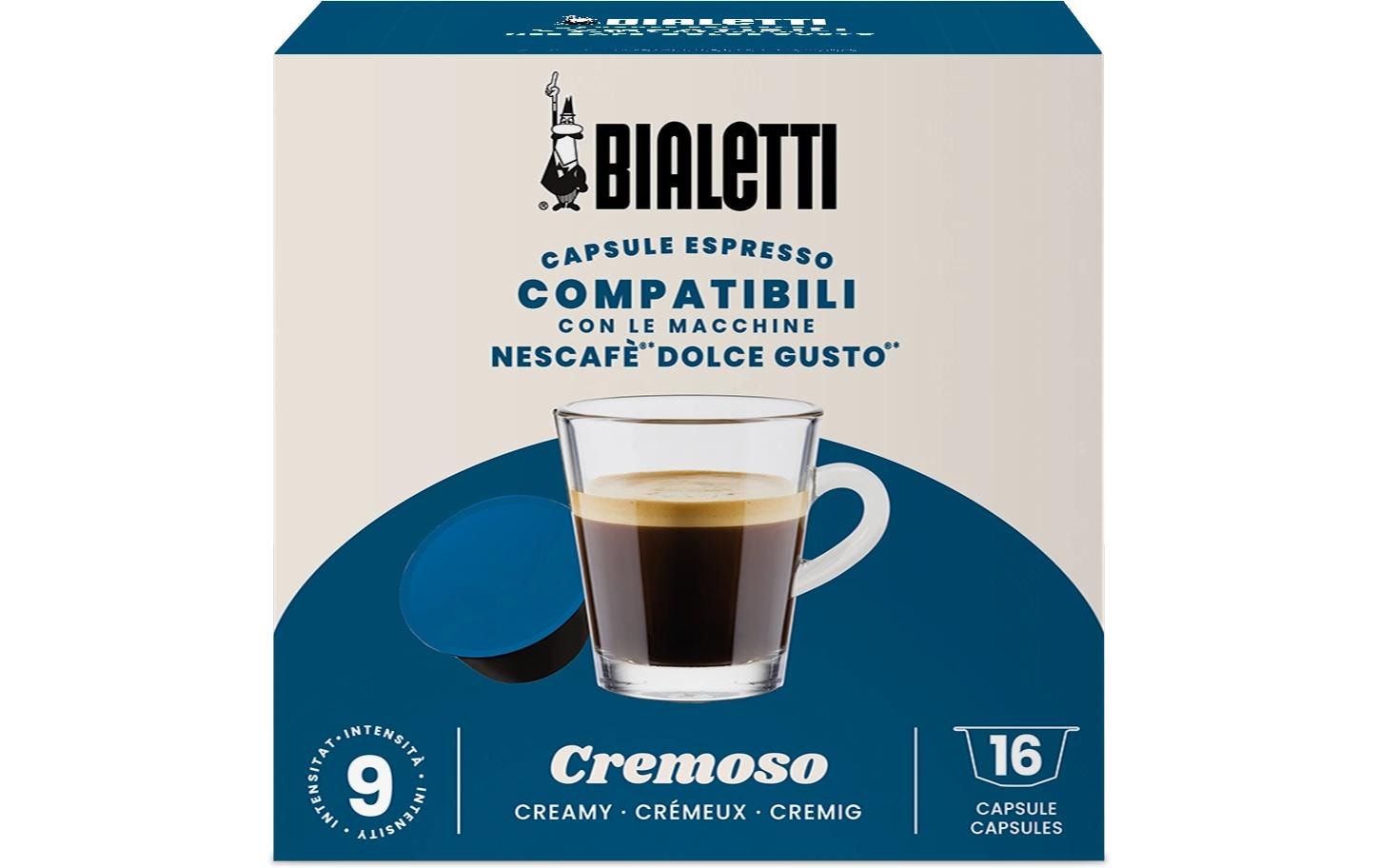 Kaffeekapseln Cremoso Dolce Gusto 16 StückKaffeekapseln für Dolce Gusto Maschinen