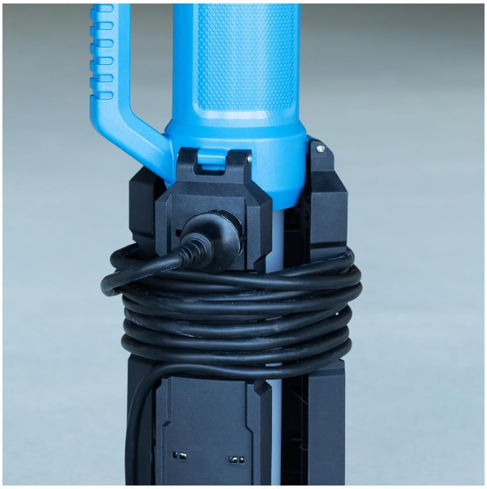 Ledino LED Stehlampe 120W | 360° Lichtsäule | 14400lm | IP69K | LED Baustrahler | Flutlicht für Werkstatt & Baustelle | nicht dimmbar | 5m Kabel
