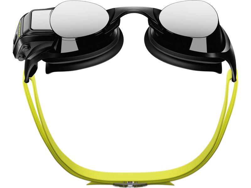 FORM Schwimmbrille Goggle Smart Swim 2 Gelb/Schwarz Schwimmbrille mit patentiertem AR-Display