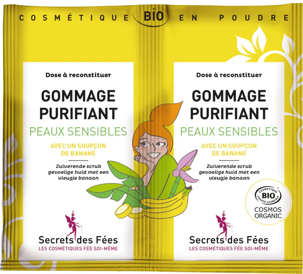 Secrets des Fées Gommage Purifiant - Peaux sensibles 2 x 4gr pour 2 applications