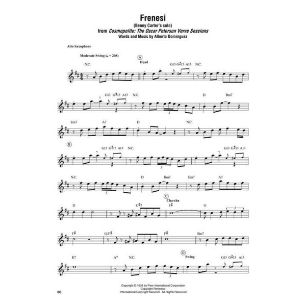 Hal Leonard Saxophone Omnibook Eb