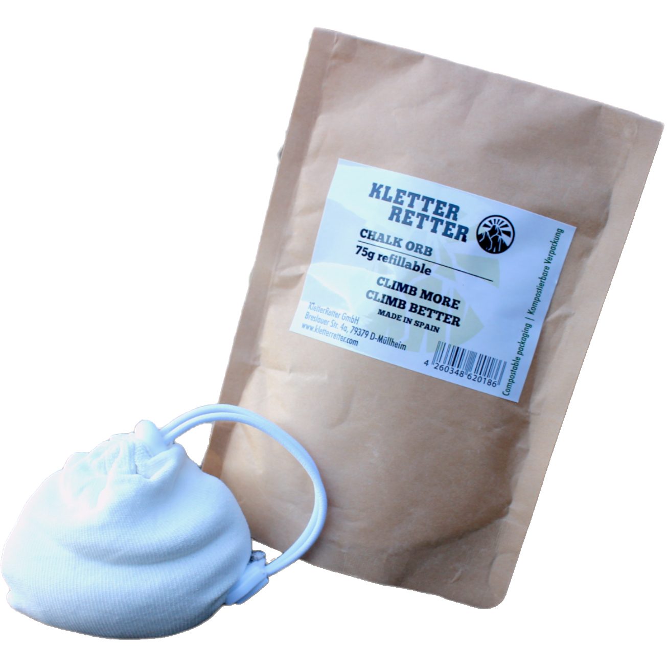 KletterRetter Refillable Chalkball 75g