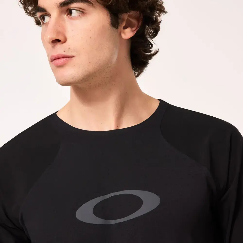 Oakley Seeker Airline MTB Fietsshirt Lange Mouwen Zwart Heren