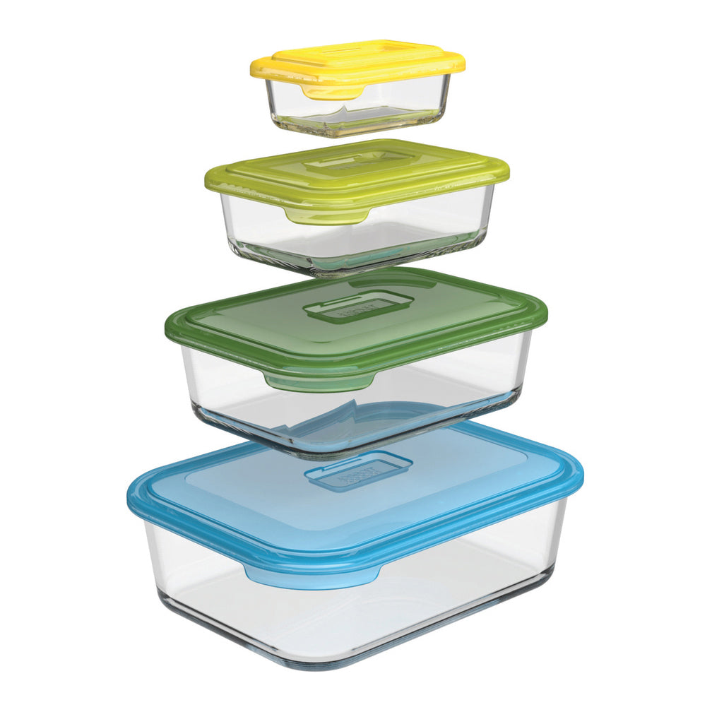 Joseph Joseph Nest Ovenschalenset met Deksel - Set van 4
